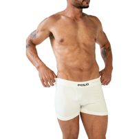 Kit 8 Cuecas Boxer Polo Star Microfibra Branco