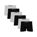 Kit-6-Cuecas-Boxer-Microfibra-Polo-Star-Branco-e-Preto-