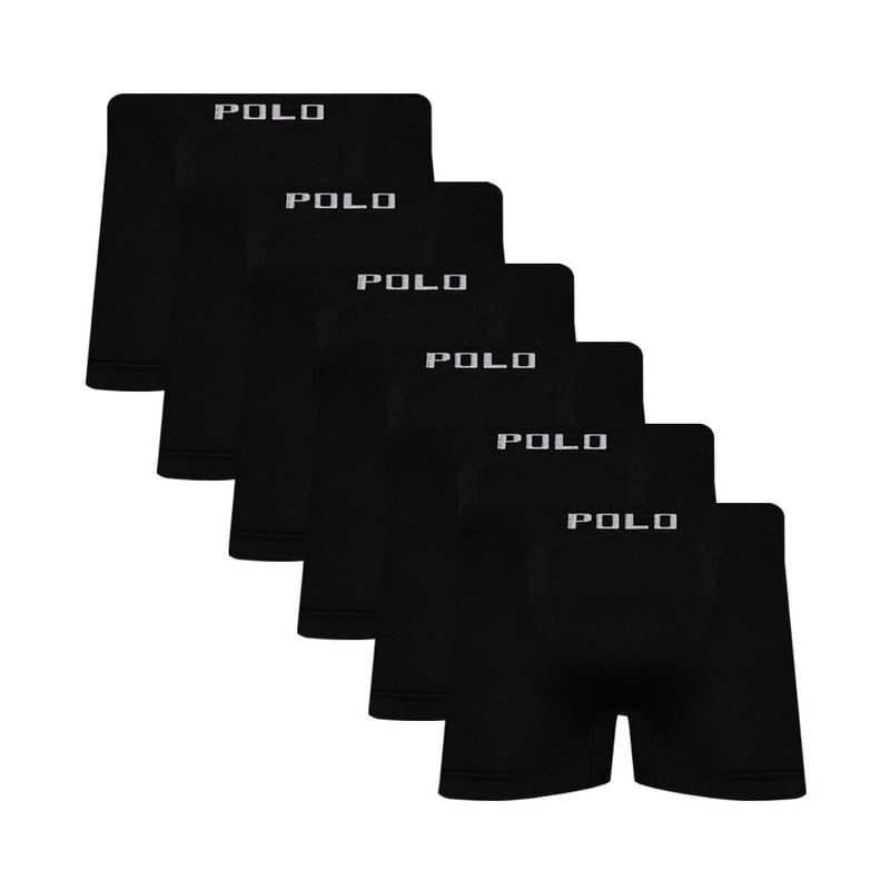 Kit-6-Cuecas-Boxer-Microfibra-Polo-Star-Preto-