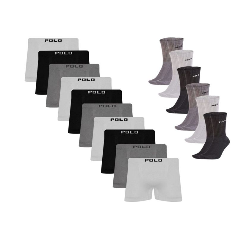Kit-10-Cuecas-Boxer-Polo-Star-Microfibra-Sortida-6-Meias-Cano-Medio-Polo-Star