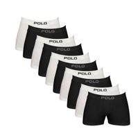 Kit 10 Cuecas Boxer Polo Star Algodão Branco e Preto