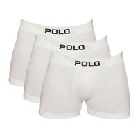 Kit 3 Cuecas Boxer Polo Star Algodão Branco