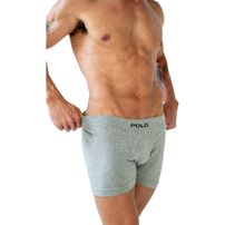 Kit 3 Cuecas Boxer Polo Star Algodão Cinza