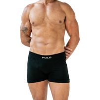 Kit 6 Cuecas Boxer Polo Star Algodão Preto