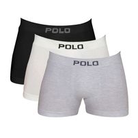 Kit 3 Cuecas Boxer Polo Star Algodão Sortido