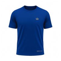 Camiseta Dry Fit Rei do Esporte Masculina Academia Treino  Azul Royal Un