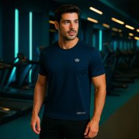 Camiseta Dry Fit Rei do Esporte Masculina Academia Treino  Branco Un