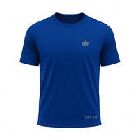 Camiseta Dry Fit Rei do Esporte Masculina Academia Treino  Azul Royal Un
