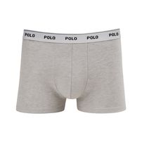 Kit 5 Cuecas Boxer Polo Star Cotton Cinza